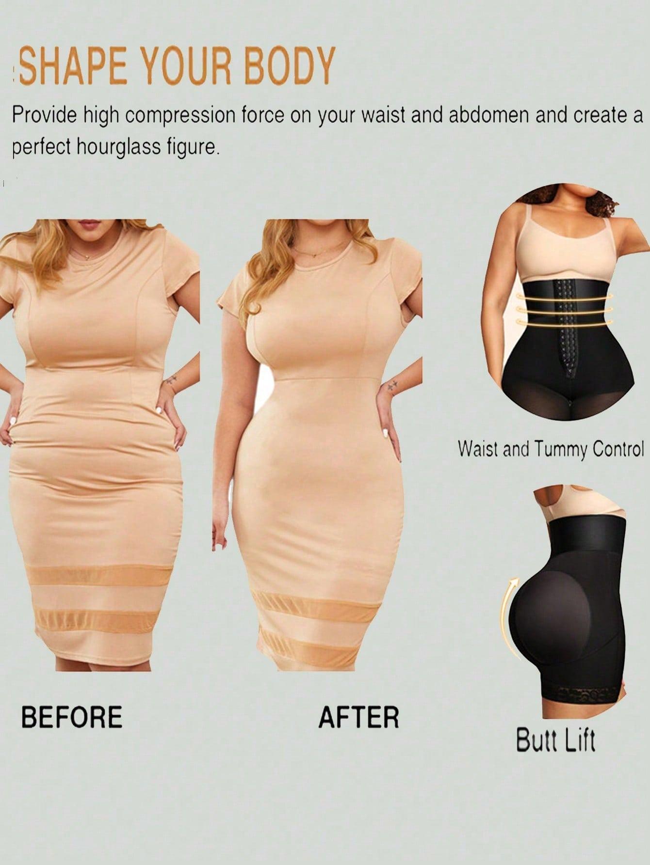 FeelinGirl Butt Lifting Shapewear Body Shaper For Women  Control Panties With Hook Zipper Closure Comfort Womens