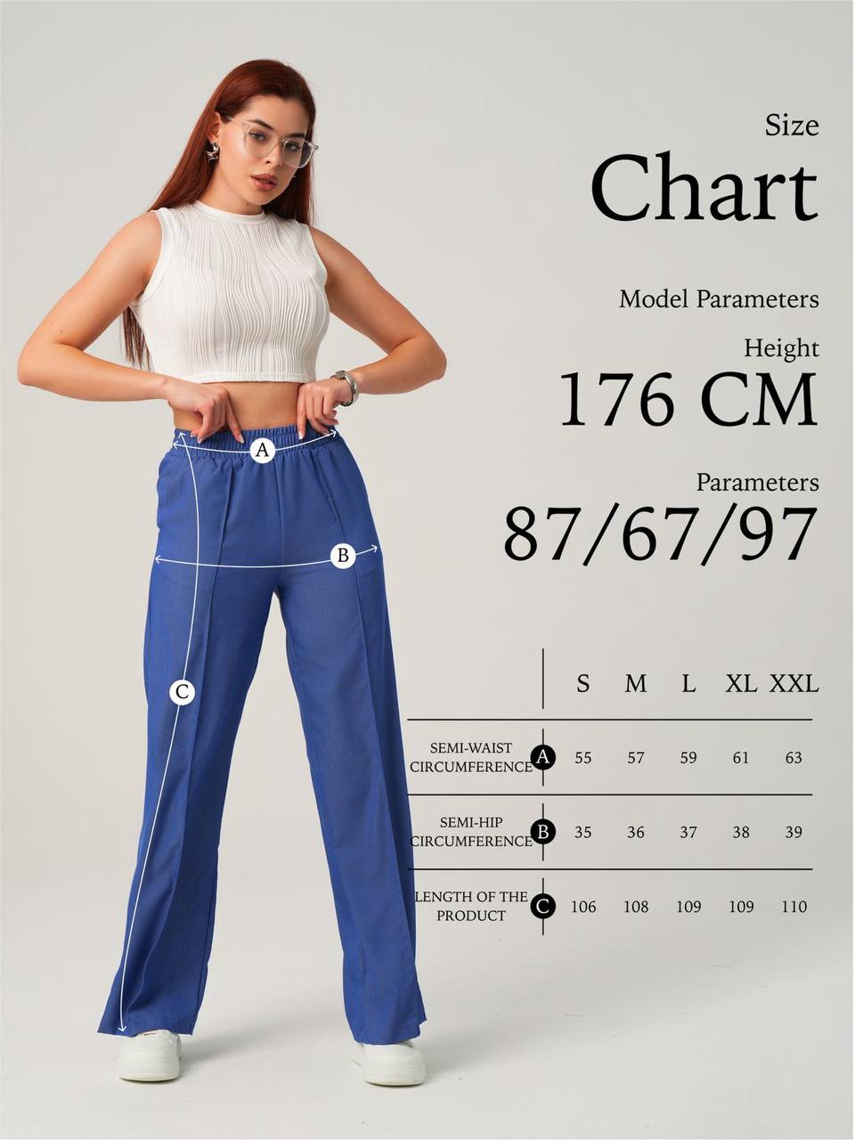 Women’s Lightweight Wide Leg Trousers – High-Waist Denim-Look Pants, Breathable Summer Fit, Korean Fashion Trending Style